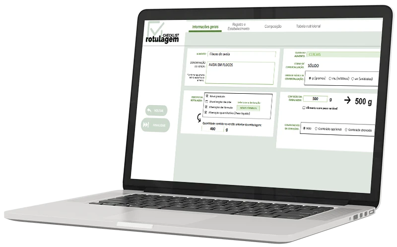 Rotulo Check List Checklist2.0 – Regulatorios Alimentos